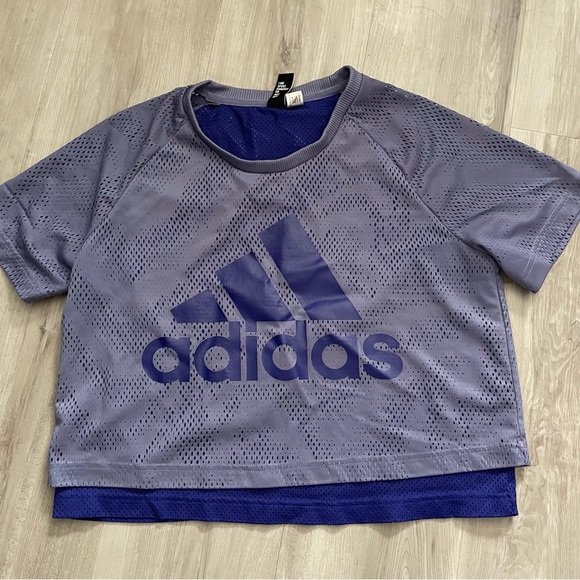 adidas Tops - Adidas Crop Mesh Top S/M